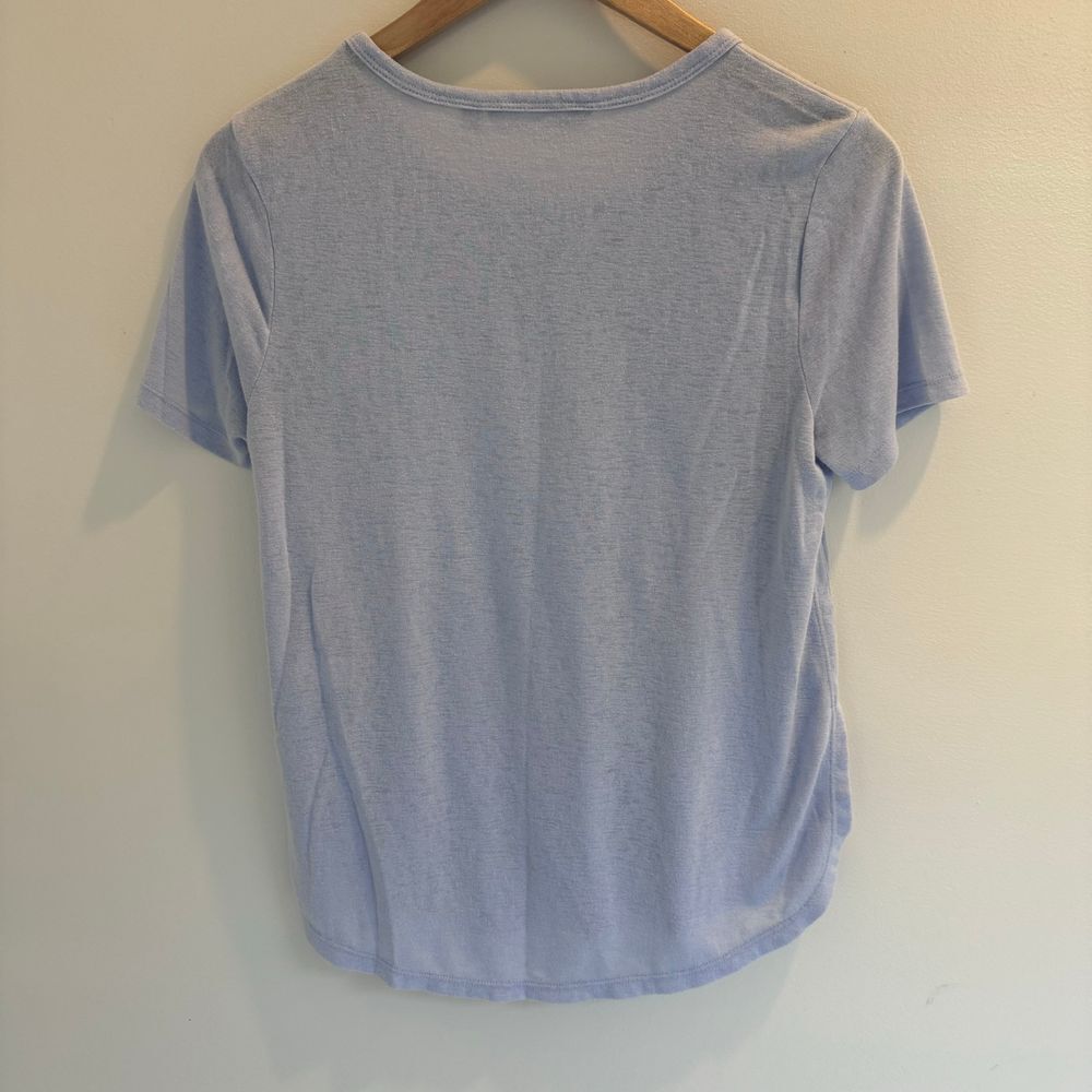 Athleta Women's Breezy Pullover Short Sleeve Blue Crewneck Tee Shirt Size Small - Picture 8 of 8
